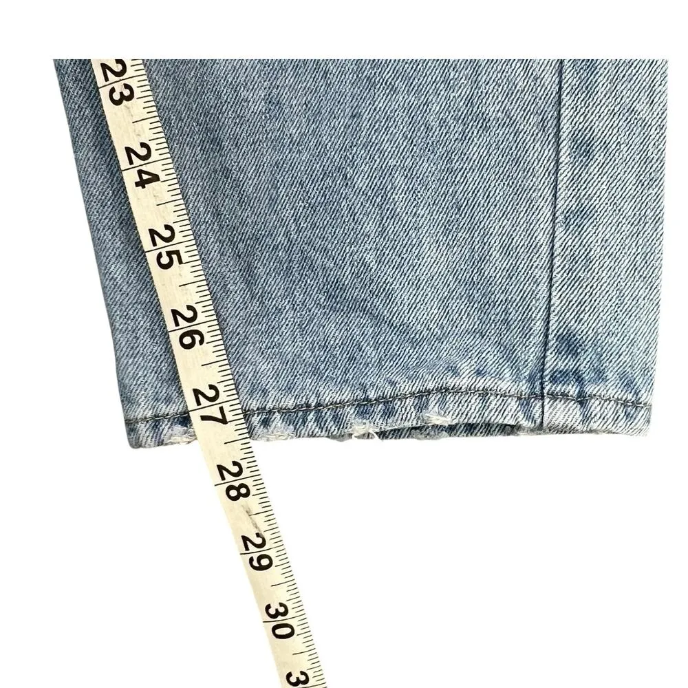 Just Black Denim Basic Mom Jeans Womens 29 Blue Light Wash High Rise Timeless - Image 12