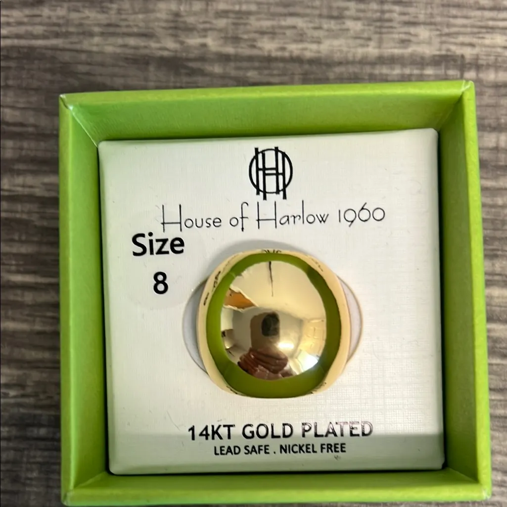 House of Harlow 1960 Gold Plated Statement Ring | Size 8 ✨ - Image 3