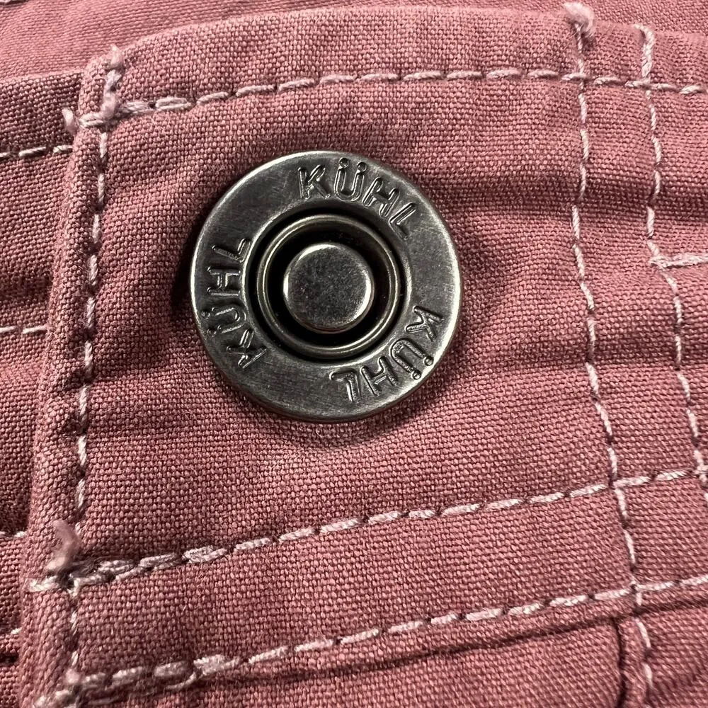 Kuhl Splash Women's Cargo Shorts Clay Red Hiking Outdoor Active Size 4 - Image 7