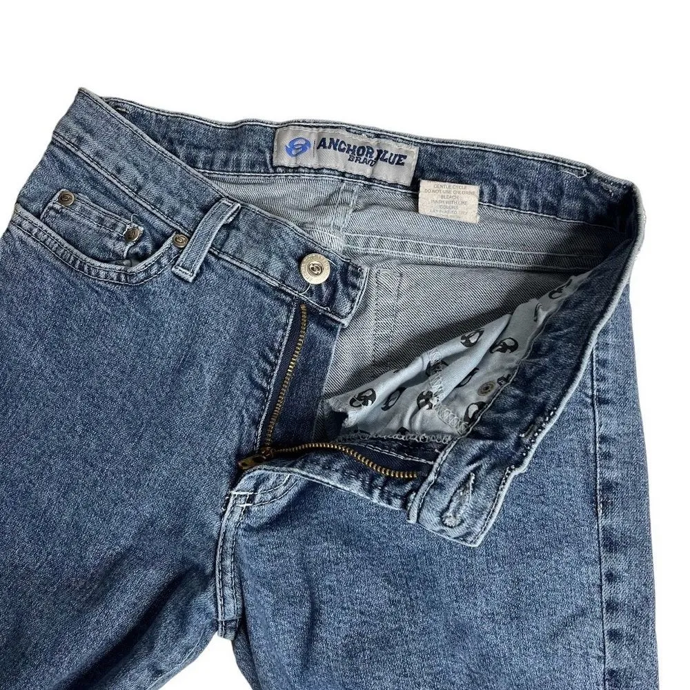 ANCHOR BLUE Vintage Blue Jeans Medium Wash Womens Size 5 Y2K - Image 8