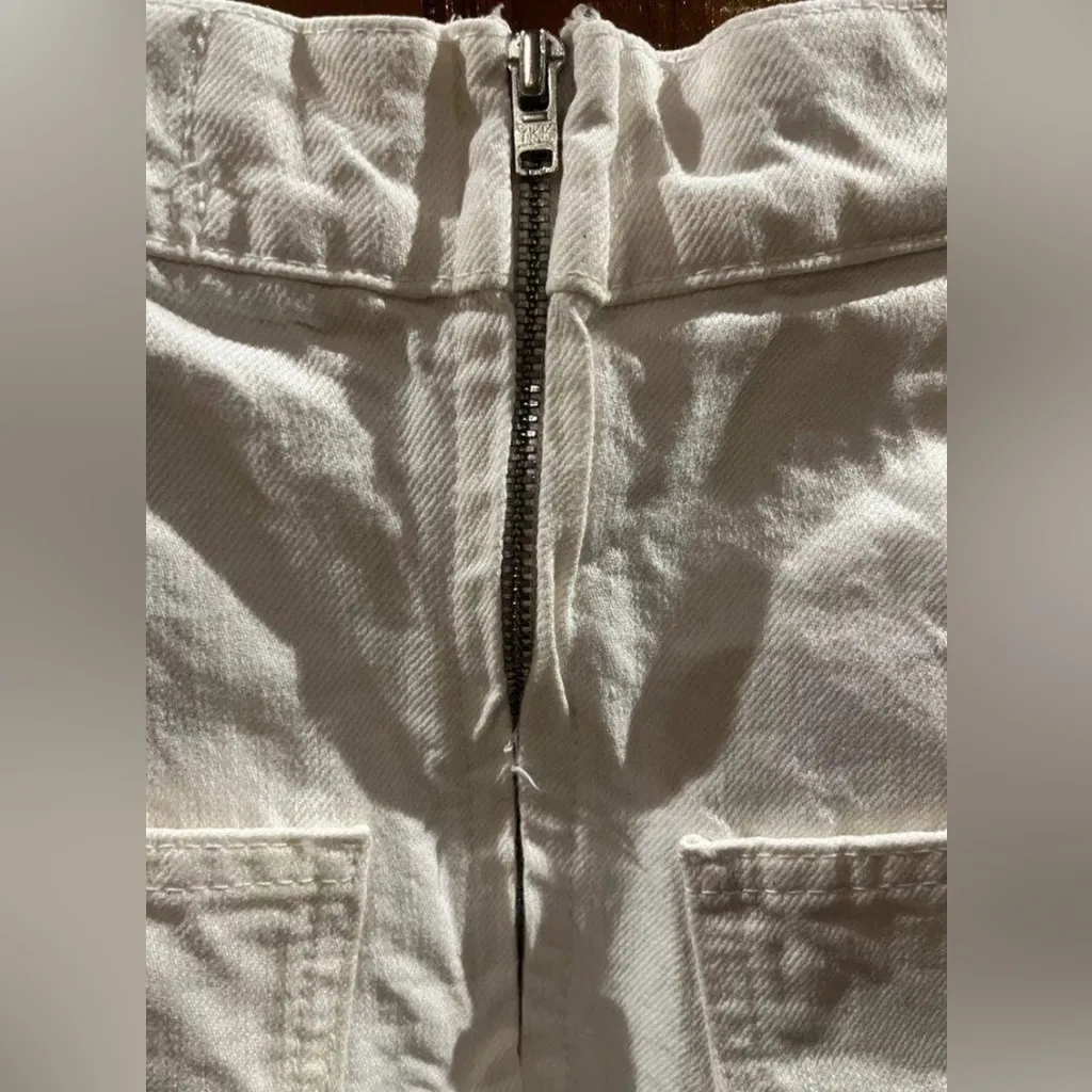 Zara White Denim Skirt The 90's Collection Size XS - Image 5