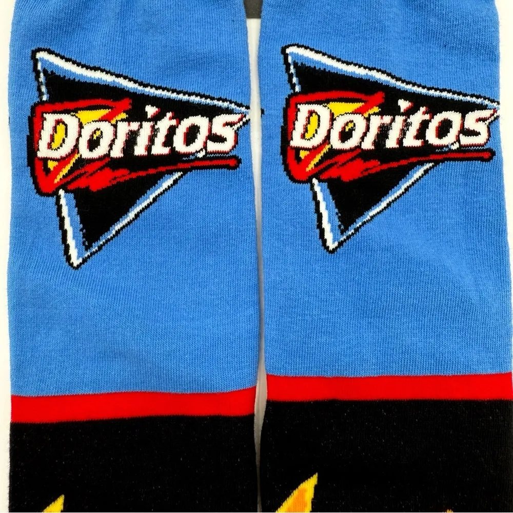 Odd Sox Doritos Cool Cooler Ranch Crew Socks Mens Womens Blue Fun Novelty Gift - Image 4