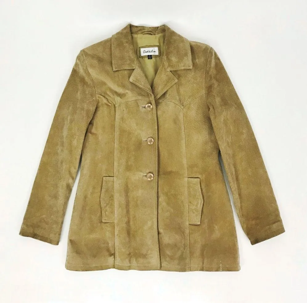 Vintage ✨ Genuine Suede Jacket Size M - Image 10
