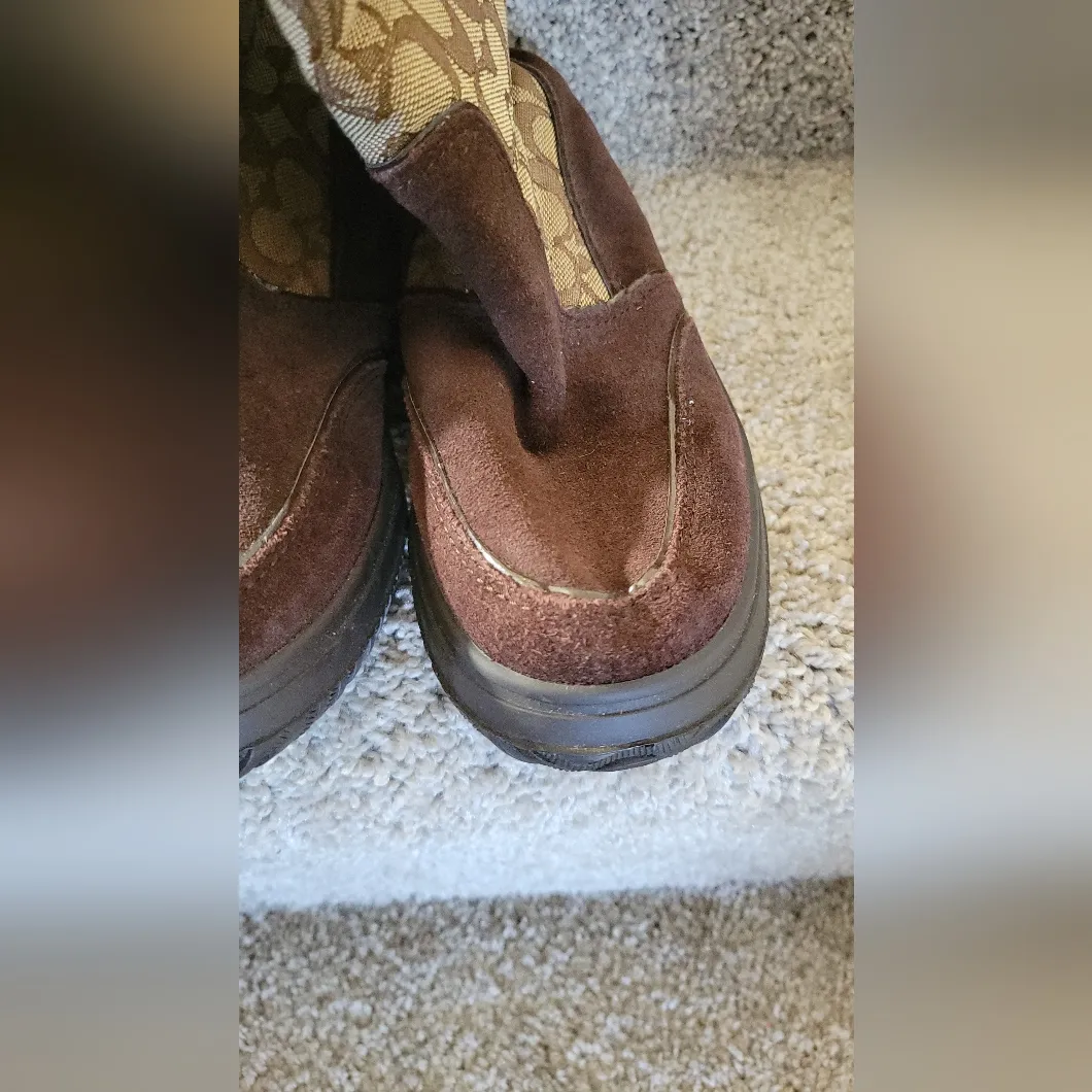 Coach Sherman Signature Winter Boots Size 5.5b - Image 10