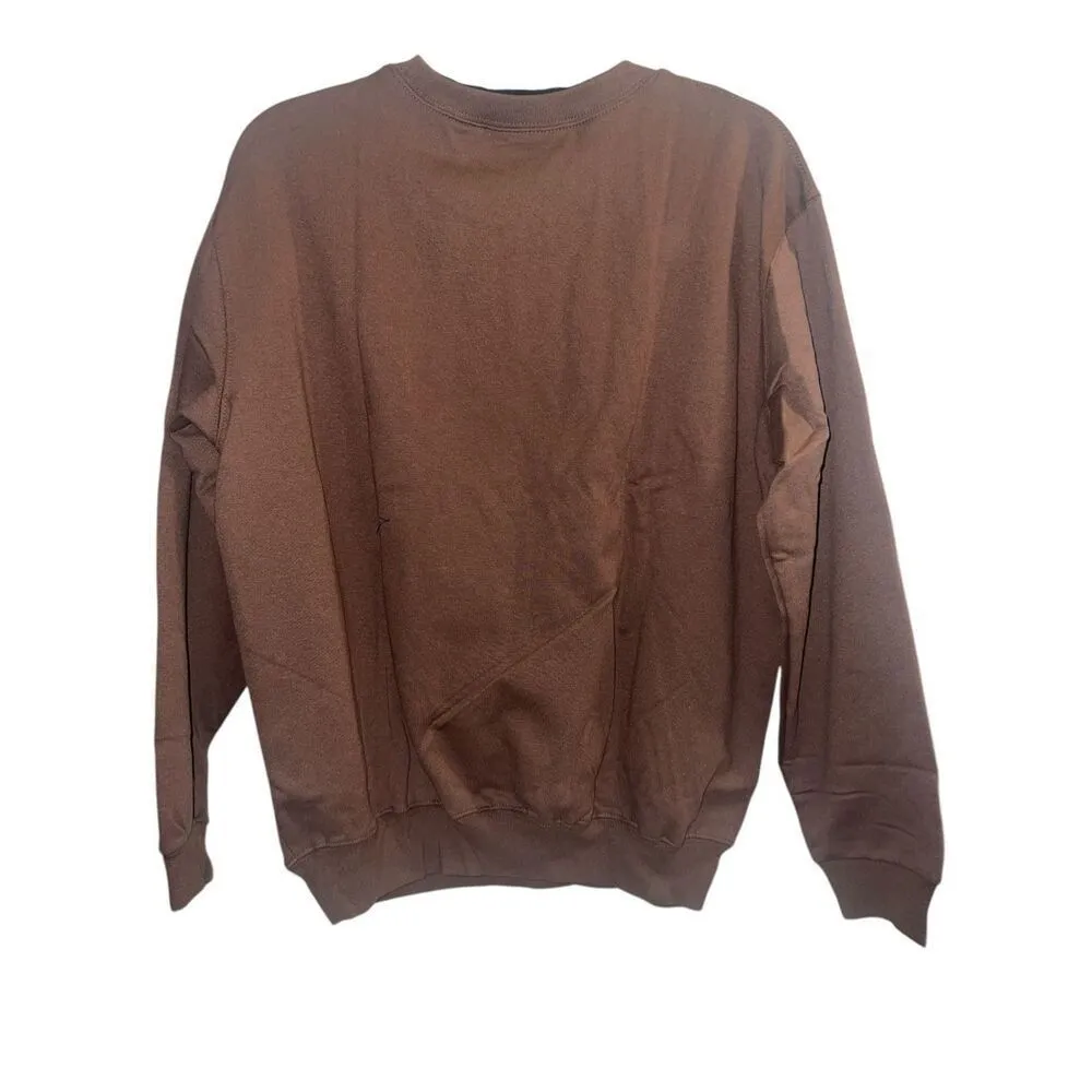 ✨Country Store Butterfly Crewneck Sz Large Sweatshirt Embroidery Logo✨ Brown - Image 6