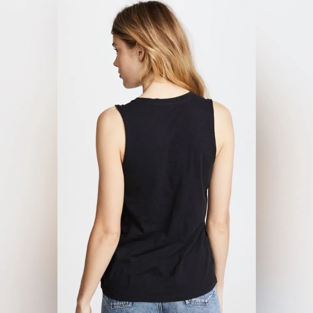 Madewell Whisper Cotton V-Neck Pocket Tank - Image 4