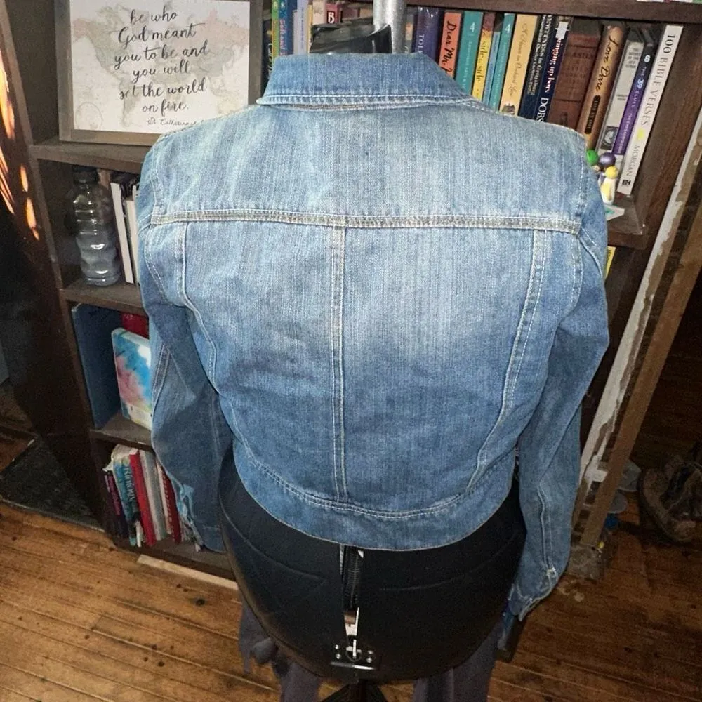 Ci Sono distressed cropped basic L normcore minimalist jacket - Image 2