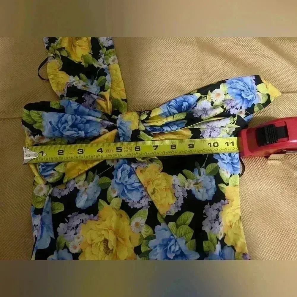 ZARA Floral Bodysuit Off the Shoulder,Twist Knot,Size Small,Women's,NWT - Image 7