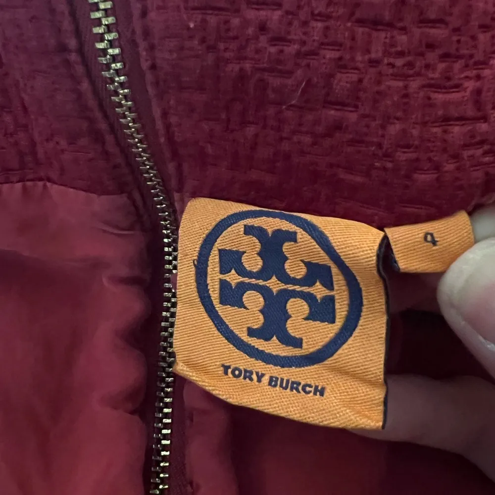 Tory Burch V Neck Red A-line dress Size 4 - Image 5