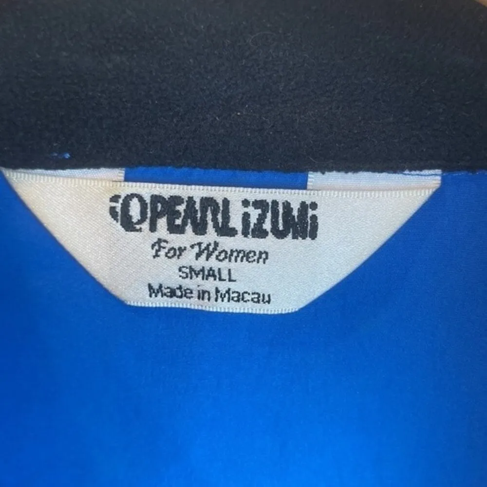 Pearl Izumi Women's Blue Zip Up Windbreaker Sport Bicycle Jacket S - Image 4