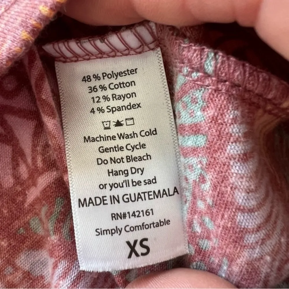 NEW Lularoe SS Tunic Irma Top Sz XS Poly Cotton Rayon Spandex Bust - Image 5