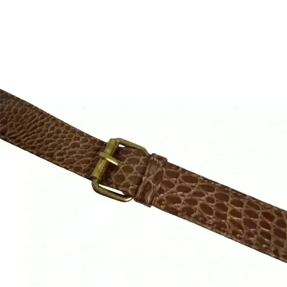 Coldwater Creek Brown Faux Crocodile Leather Purse Shoulder Bag Crossbody - Image 15