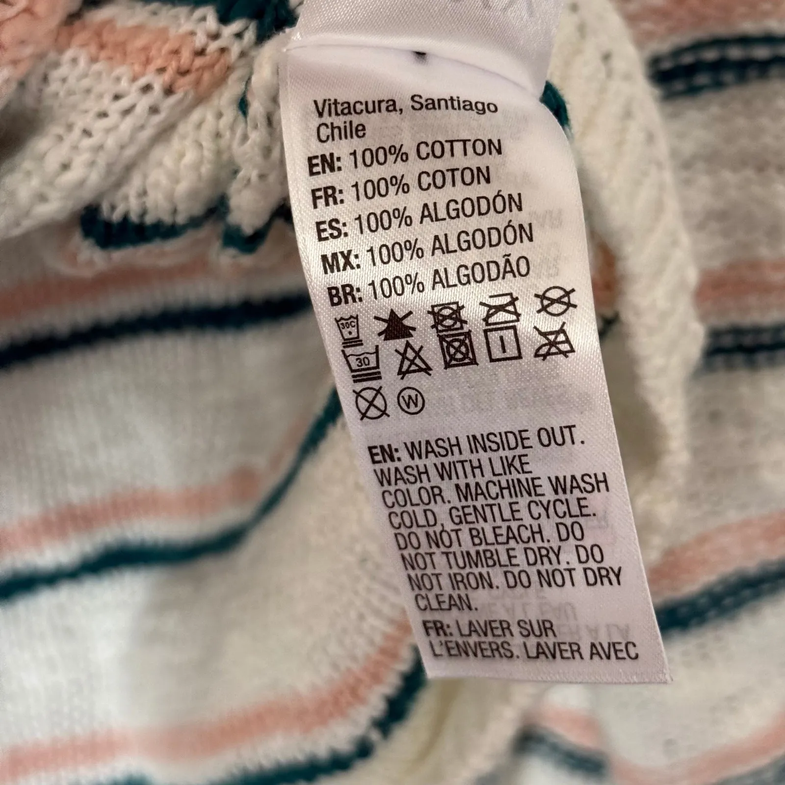 NWT Women's Roxy Sun Express Baja Beach Sweater Knit Striped Pullover - Large - Image 6