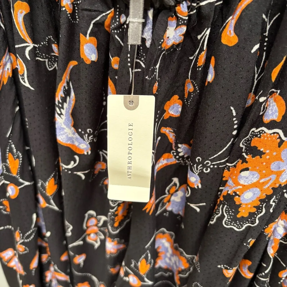 Anthropologie The Brinley V-Neck Jumpsuit Cut Out M - Image 8