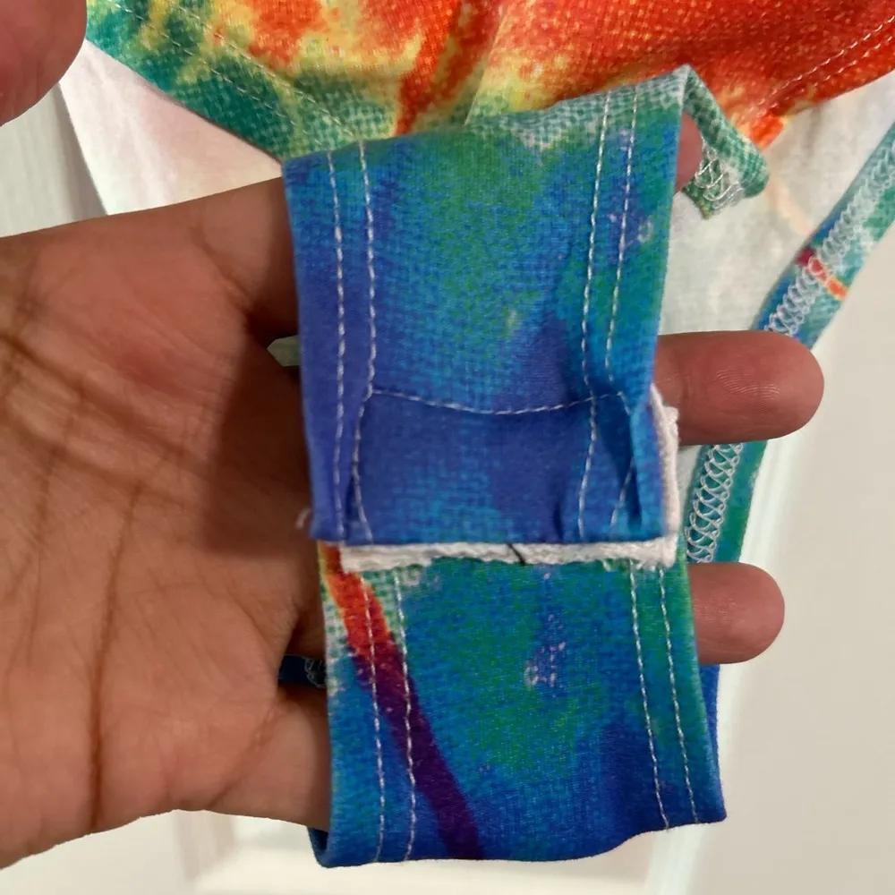 Gaze Tie Dyed Bodysuit Red Size M - Image 3