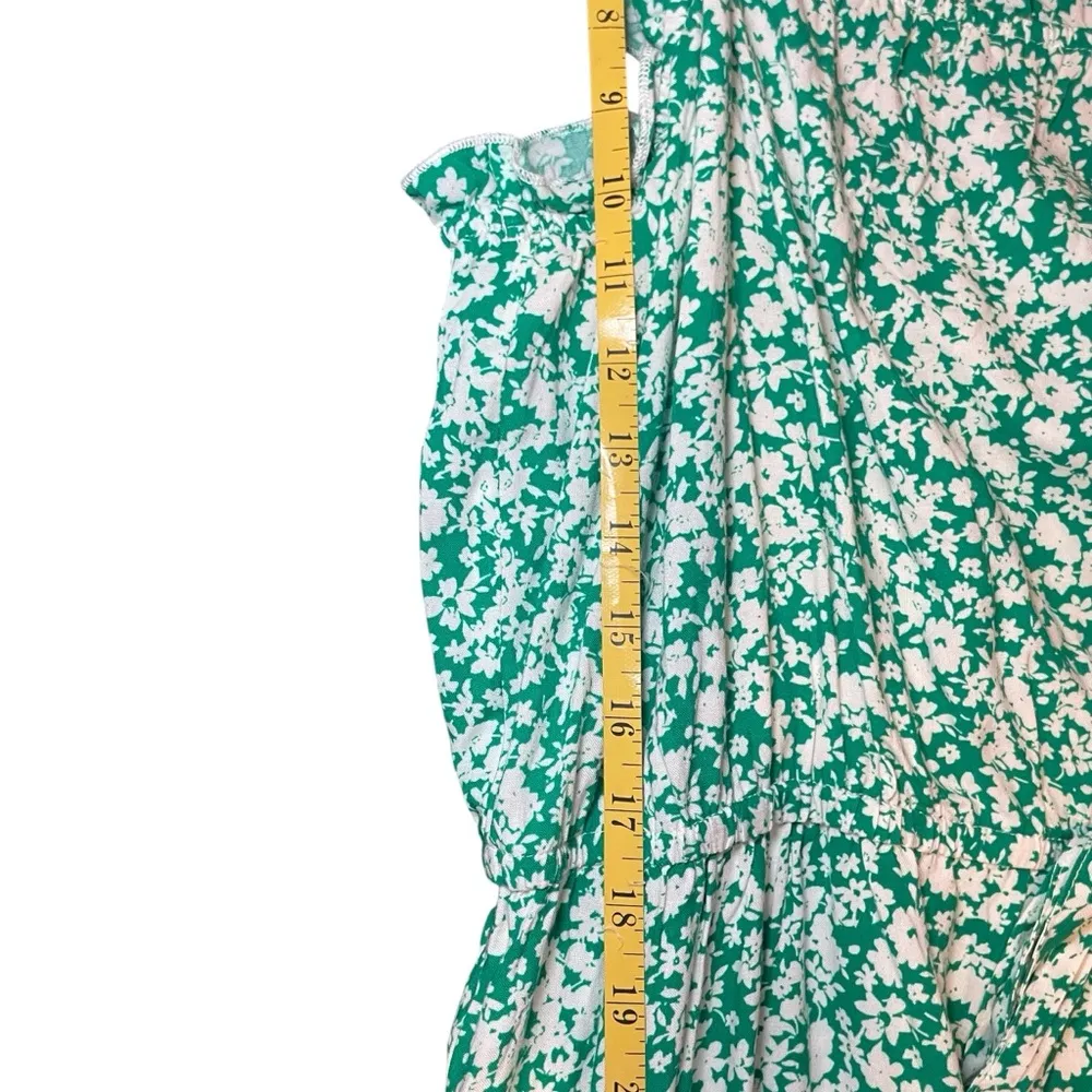 Luxology Green White Floral Dress XL Spring Easter St. Patrick’s Day Vacation - Image 10