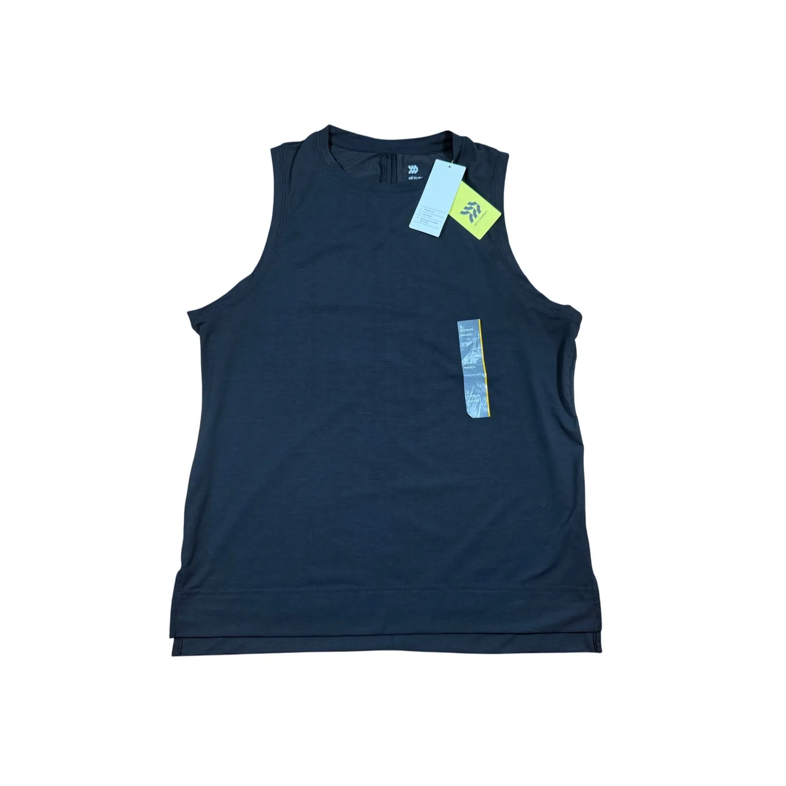 All in Motion Women's Activewear Tank Top Sleeveless Black Athletic - Image 3