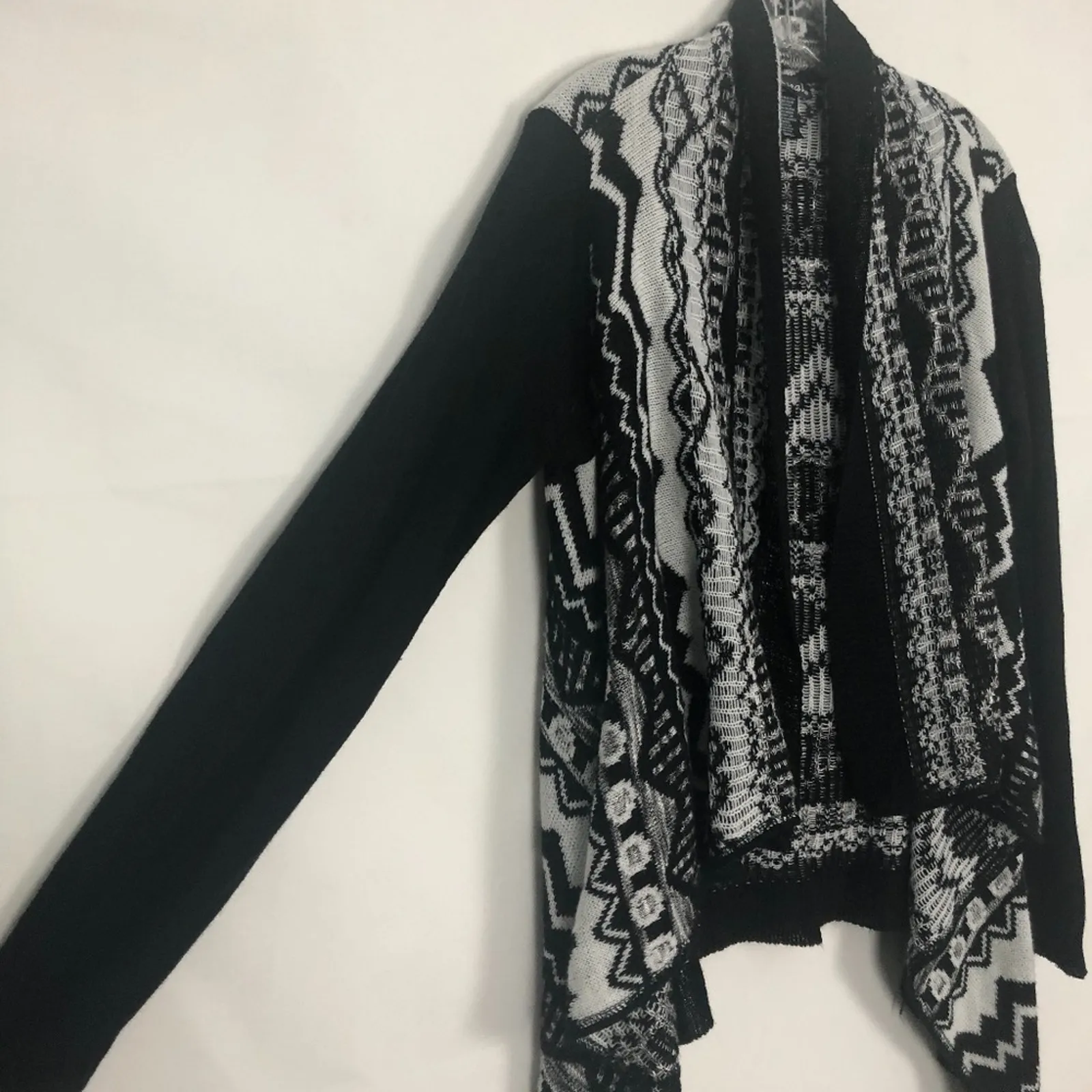 Wet Seal Open Front Tribal Print Cardigan Size Small Soft Stretch - Image 5