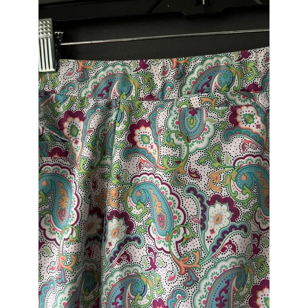 Peter Millar Women's Athletic Skort size Small  - Colorful Paisley Print - Image 9