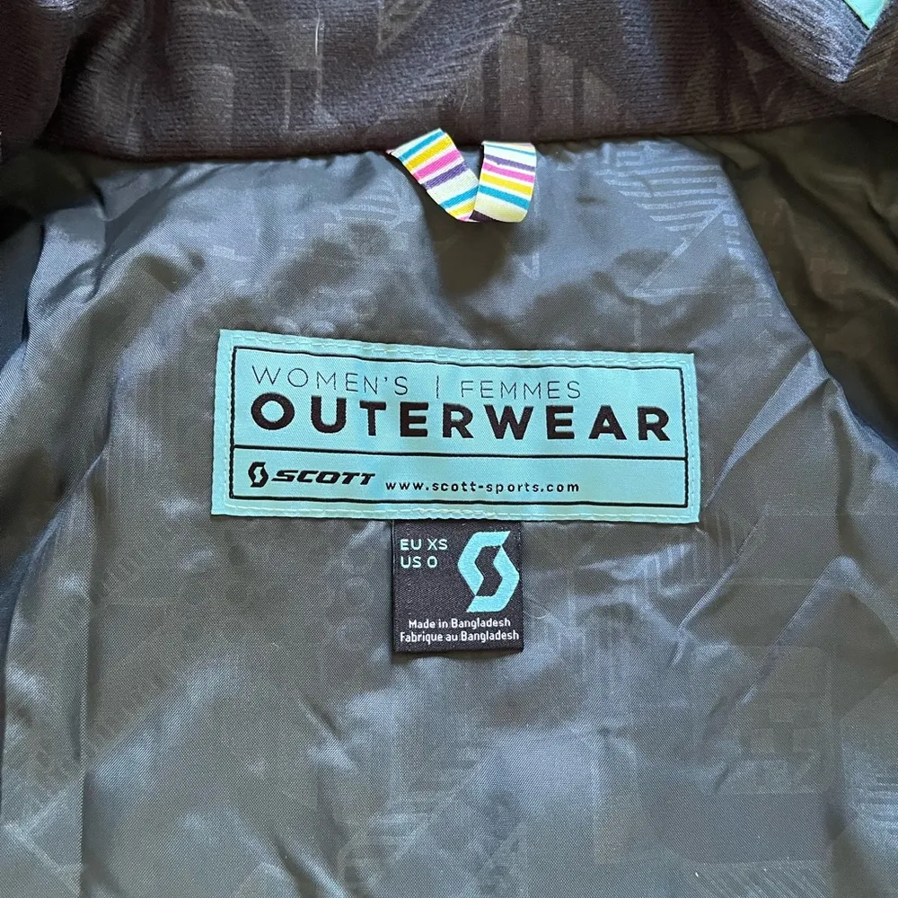 Scott Outerwear Purple Ski Jacket Insulated Quilted Design Size 0 - Image 6