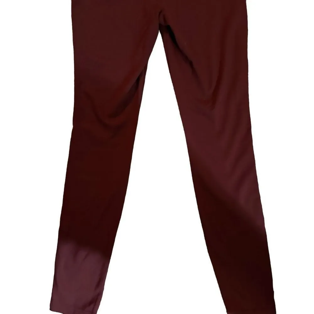 One 5 One ‎ Burgundy Straight Leg Slacks  Size Medium Pull On - Image 3
