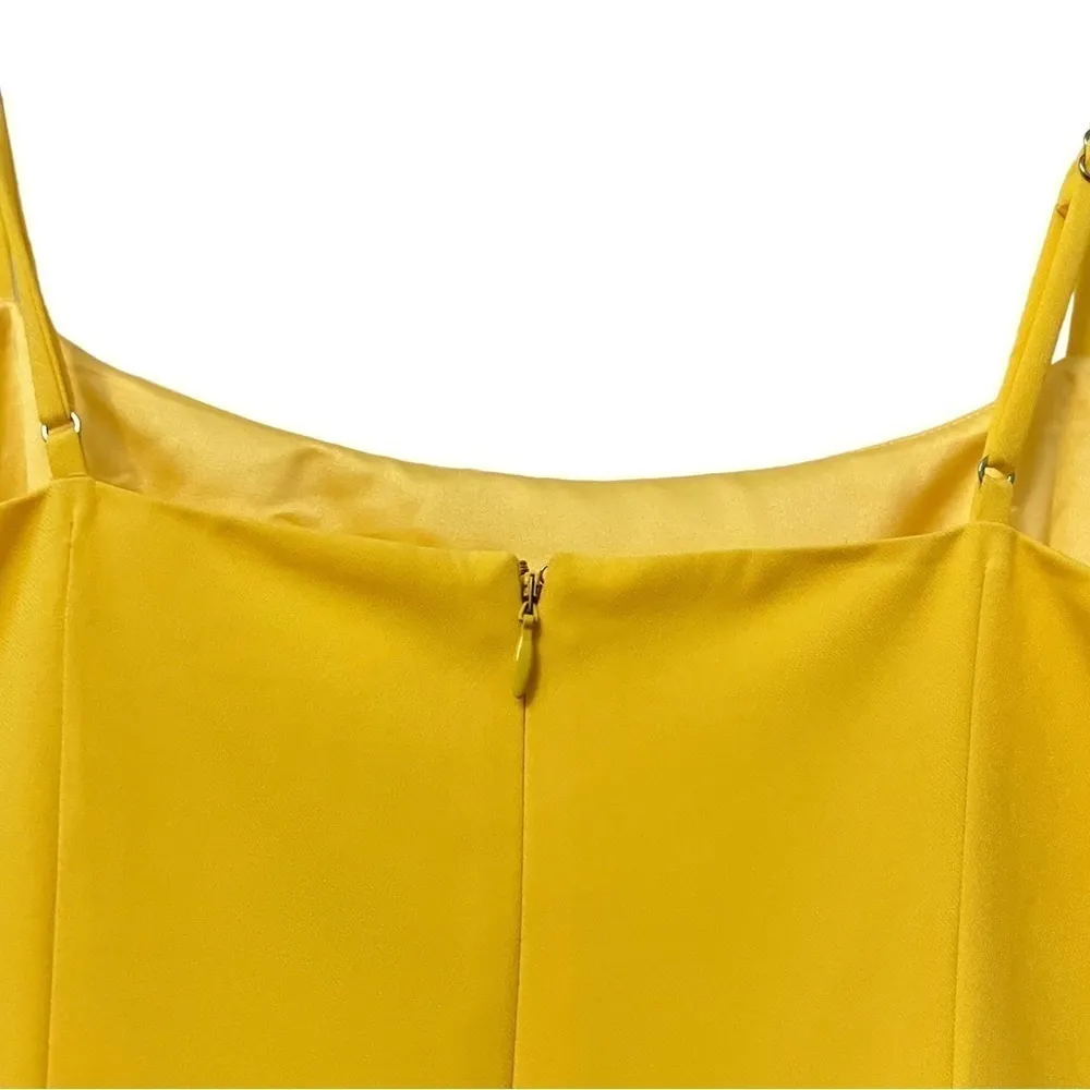 Lovers + Friends NWT  Teddy Mini Dress in Lemon - Image 6