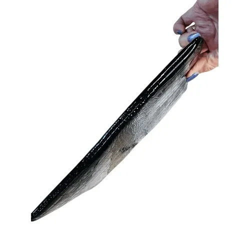 Marciano Black Patent Leather Faux Crocodile Envelope Clutch Handbag NWOT‎ - Image 8