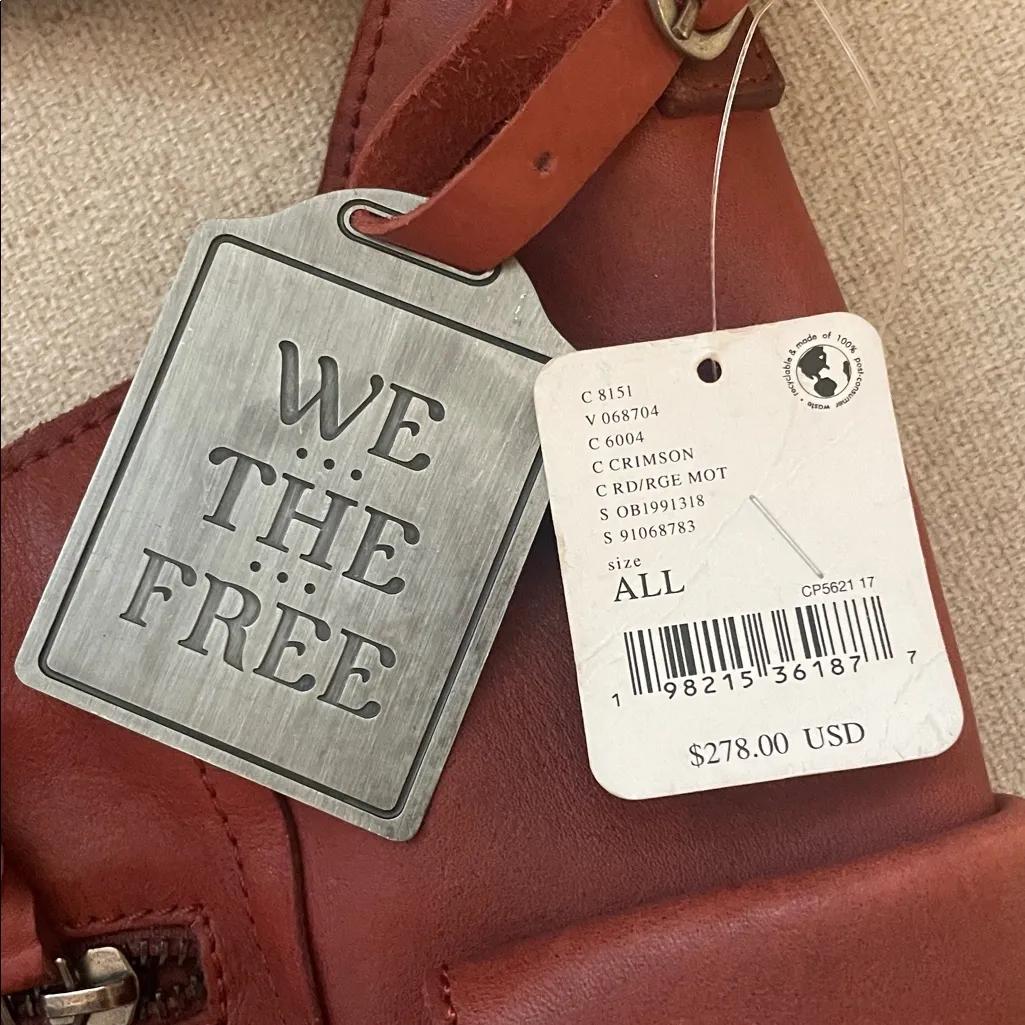 Free People Ledger Bag in Crimson - Image 6