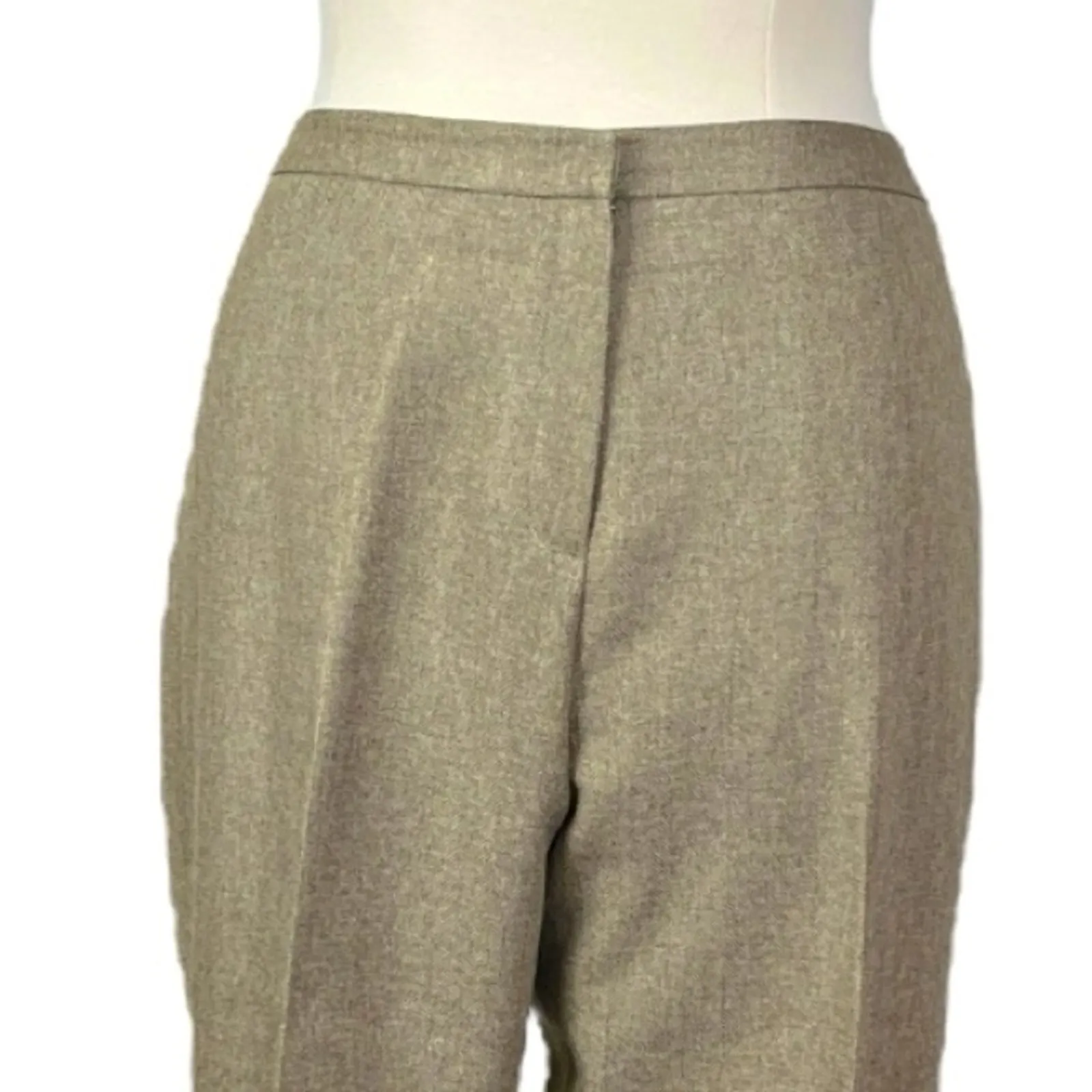 Le Suit Retro Pant Suit Set 3 Button Shawl Collar Blazer Tan Women’s Size 16 - Image 10