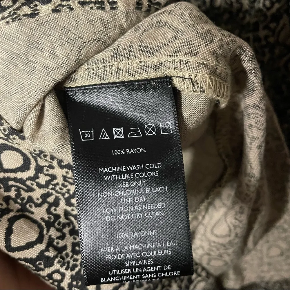 Urban Outfitters Sadie Romper Black Tan Boho Baroque Skort Jumpsuit Size 0 - Image 9