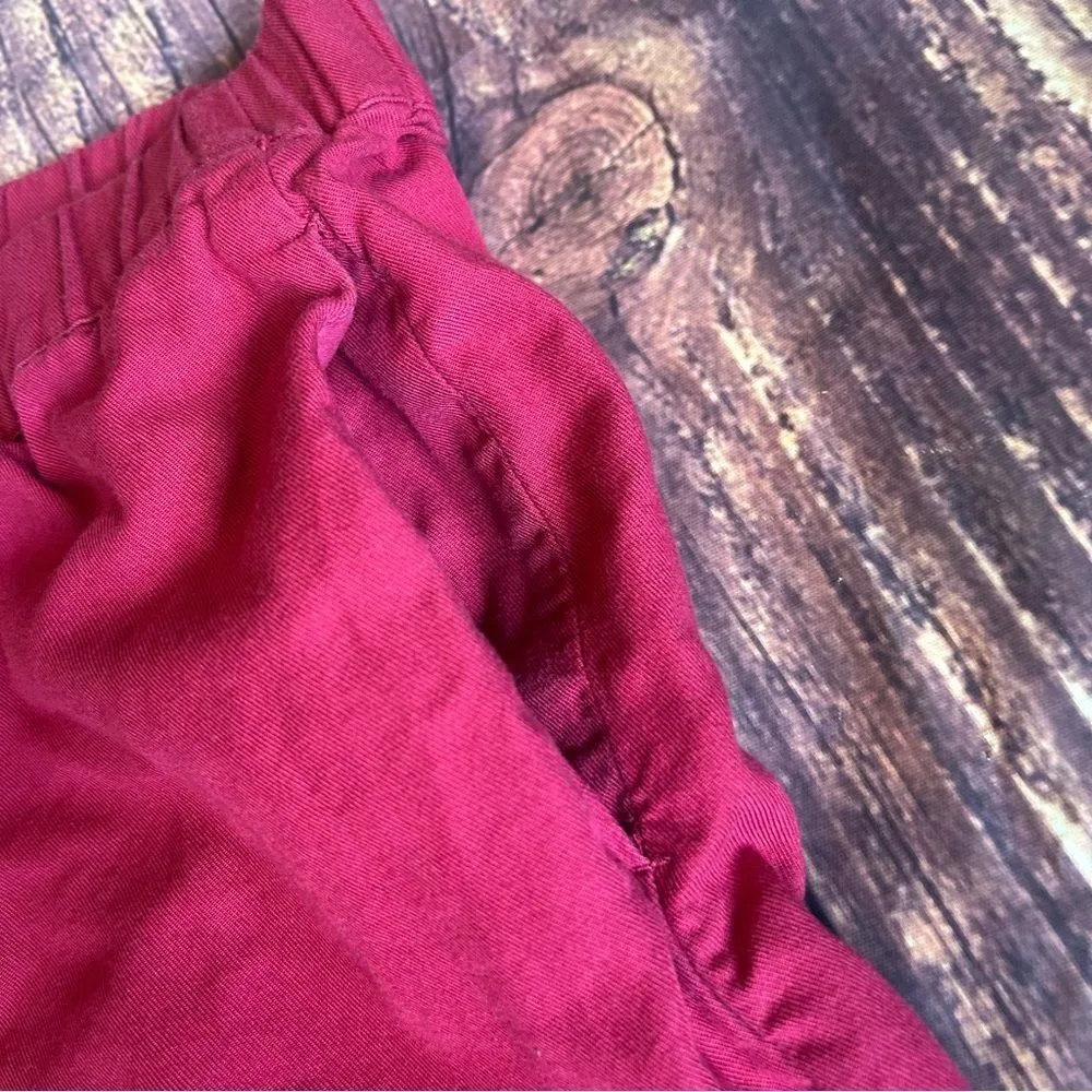 Red Madewell Linen Shorts Size M - Image 3