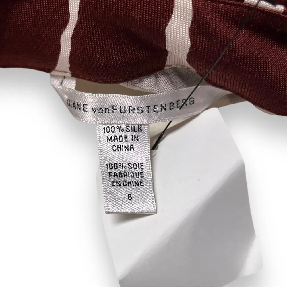 DIANE VON FURSTENBERG Matilda Silk Dress jiraffe size 8 - Image 7