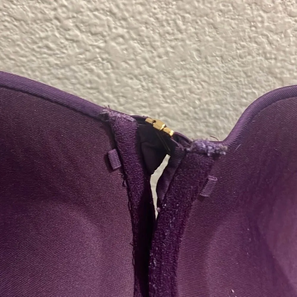 ✨Cacique Strappy Boost Plunge Sz 38DD Purple Bra✨ - Image 9