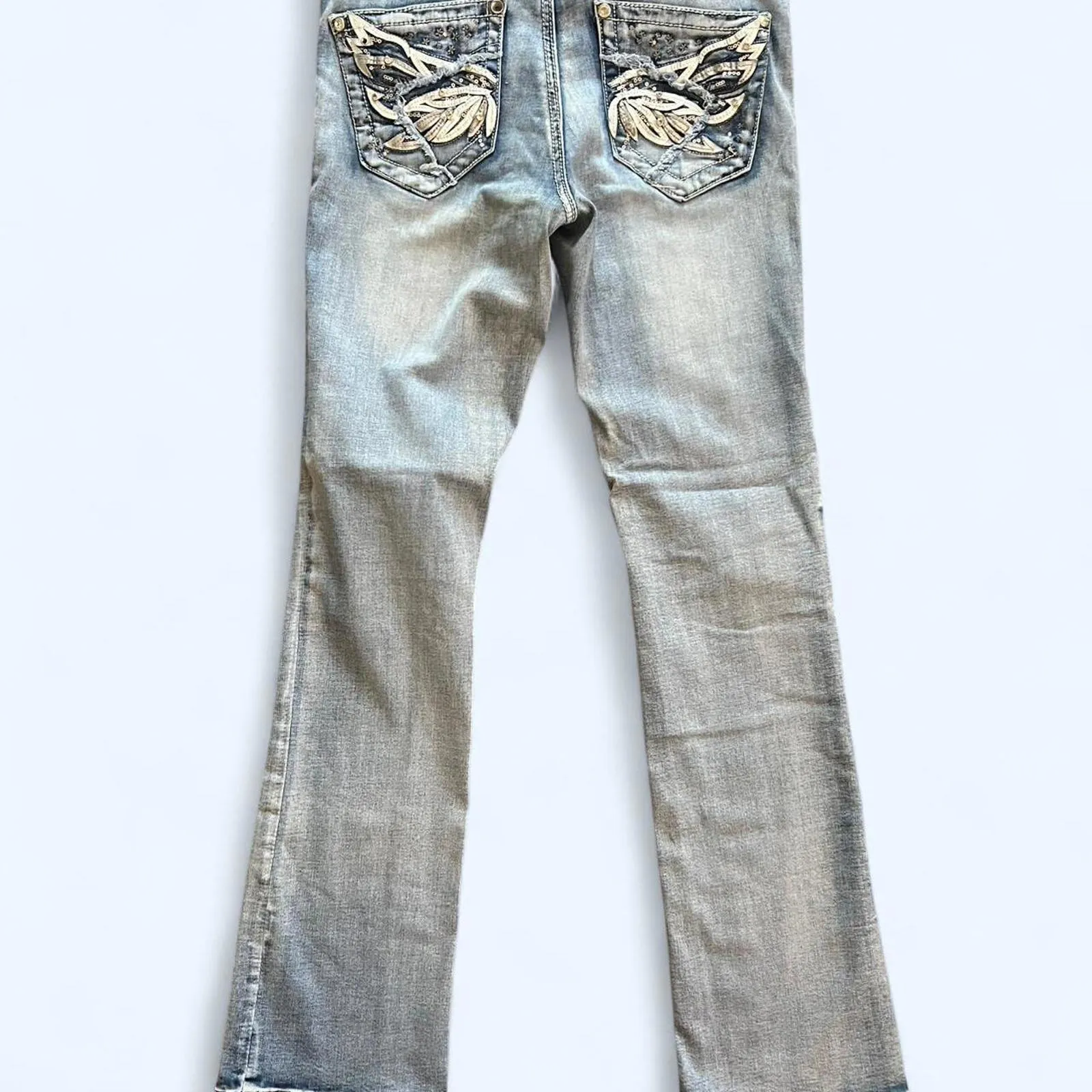 Y2K Rebel & Soul low rise boot cut Size 6 Blue - Image 8