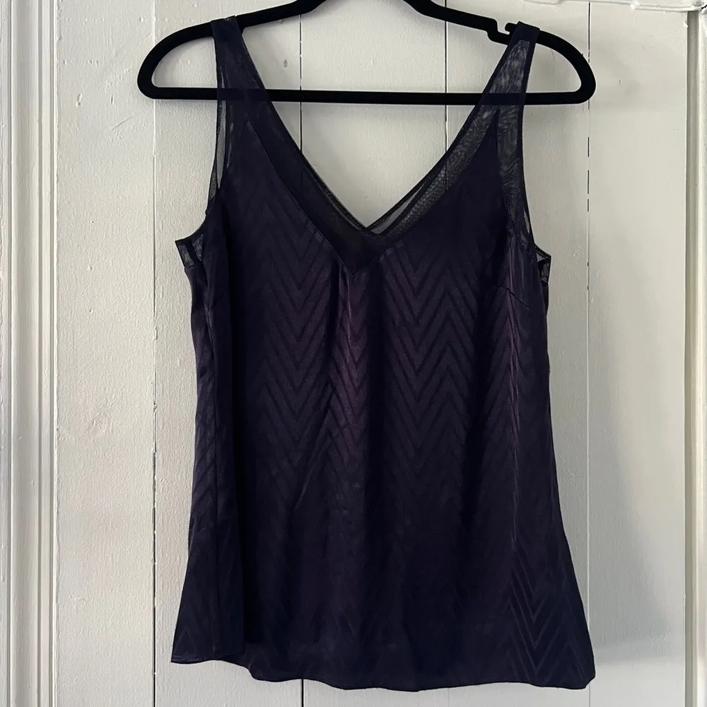 Ted Baker Piiaa Satin Sleeveless Navy Cami Top Size 1 - Image 3