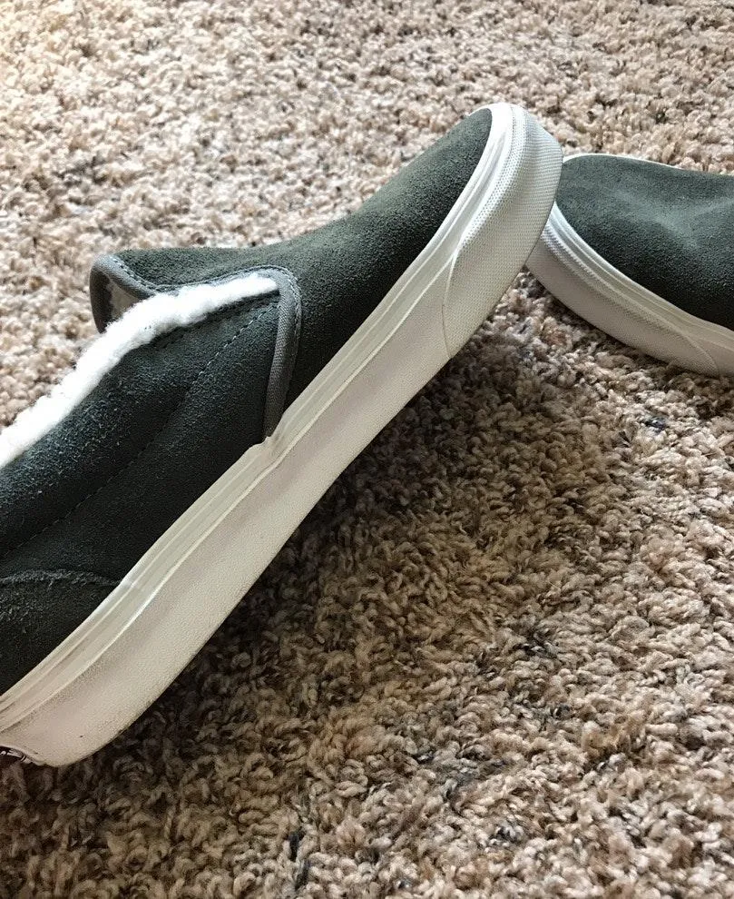 Vans Green Suede  Slip on - Image 3
