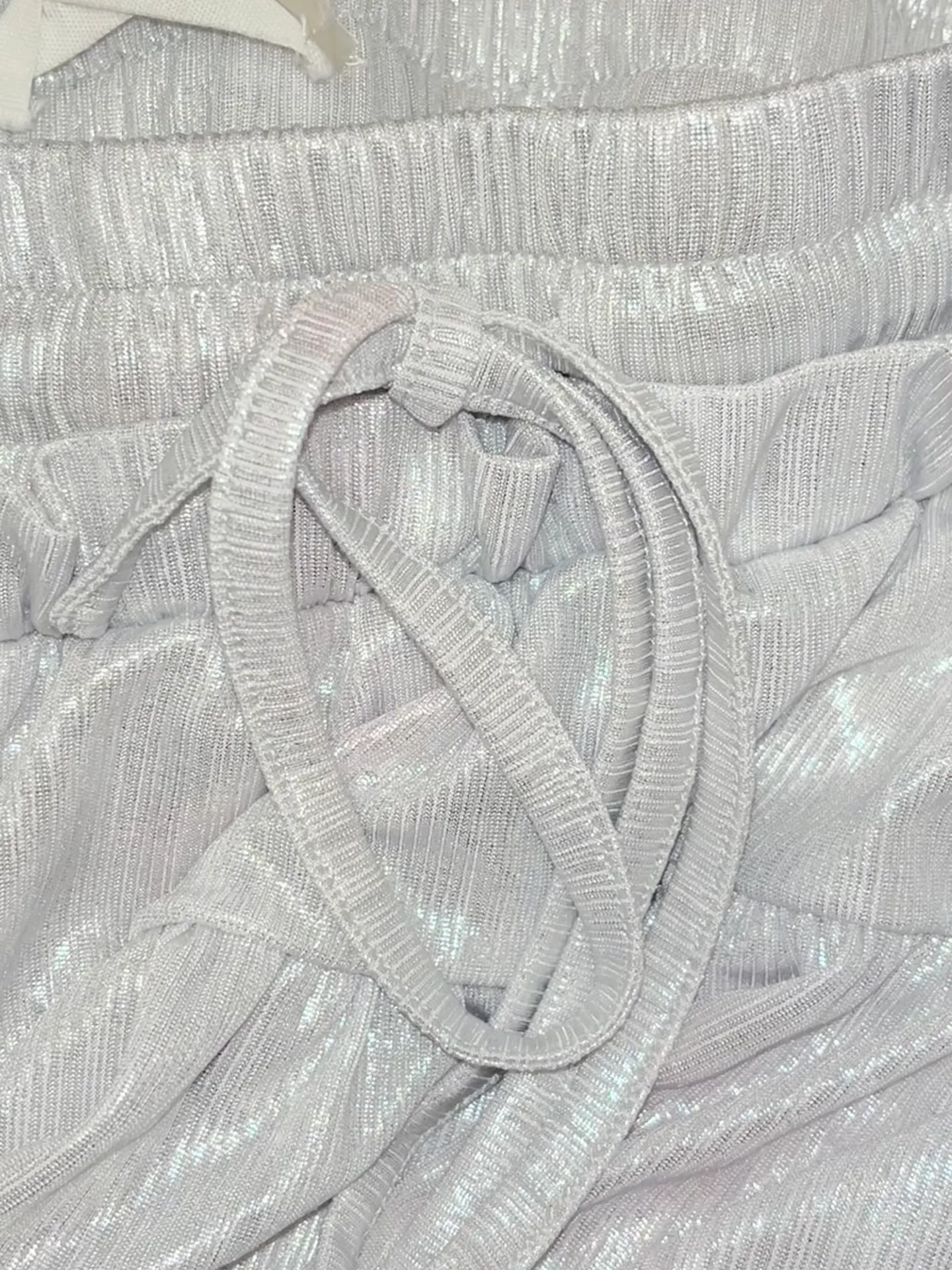 Silver Shiny Ruffle Skirt - Image 4