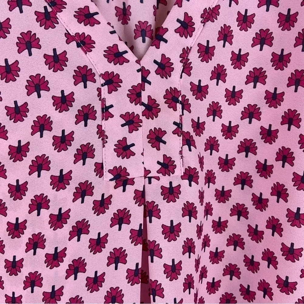 Violet and Claire Pink Mixed Print Boho Sleeveless Blouse Feminine Girly Gypsy - Image 9