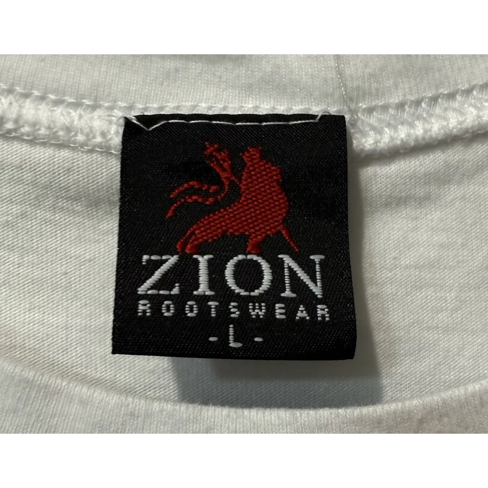 Vintage Y2K Zion Rootswear Bob Marley & The Wailers Babydoll T-Shirt White L - Image 3