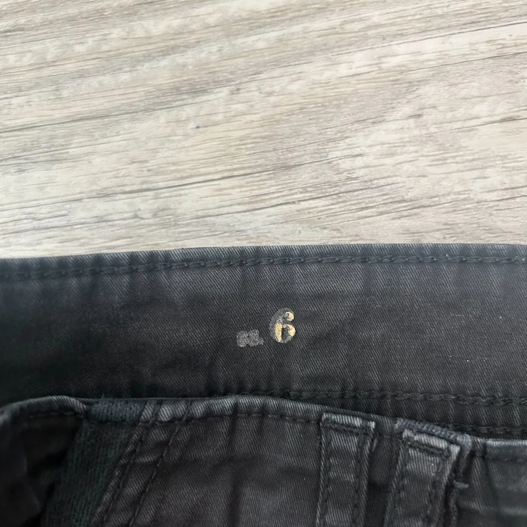 White House Black Market Washed Black Slim Crop Pants O38 - Image 6