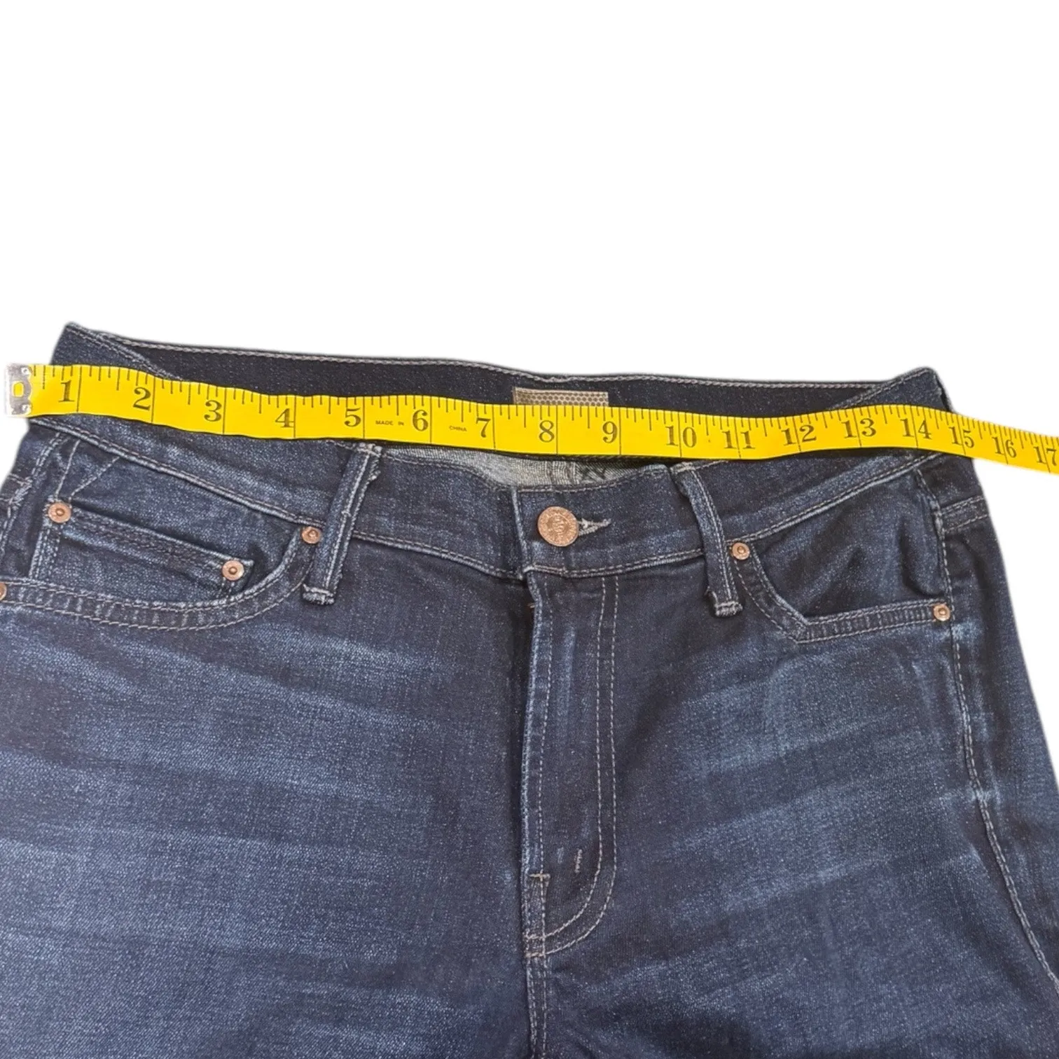 Mother Jeans Revolve The Dropout in When the Lovin' Gets Good Crop Size 26 Blue - Image 6