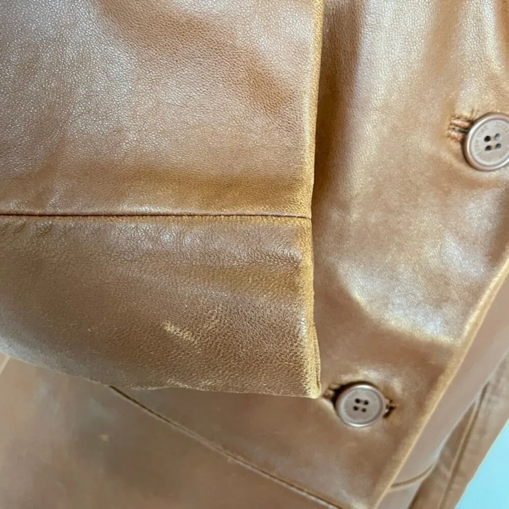 Jones New York Leather Blazer Brown - Image 8