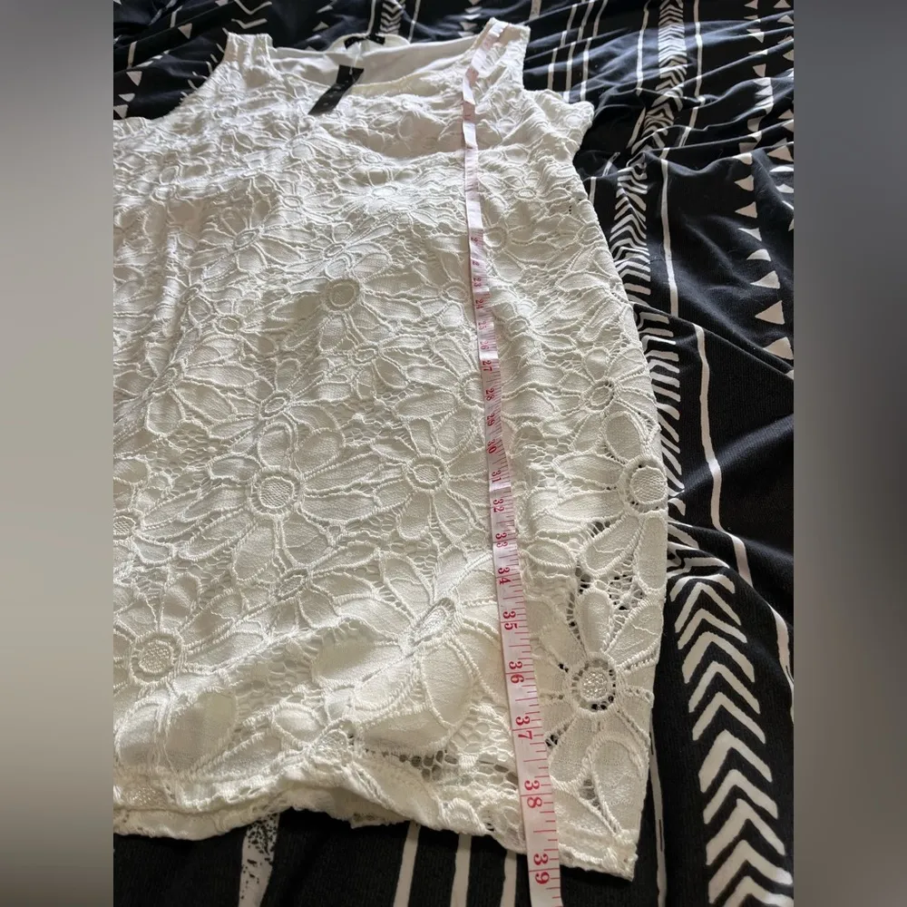 TIANA B. Ivory Lace Sleeveless MIDI Dress Wedding Prom Women’s XXL NWT Size 2X - Image 9