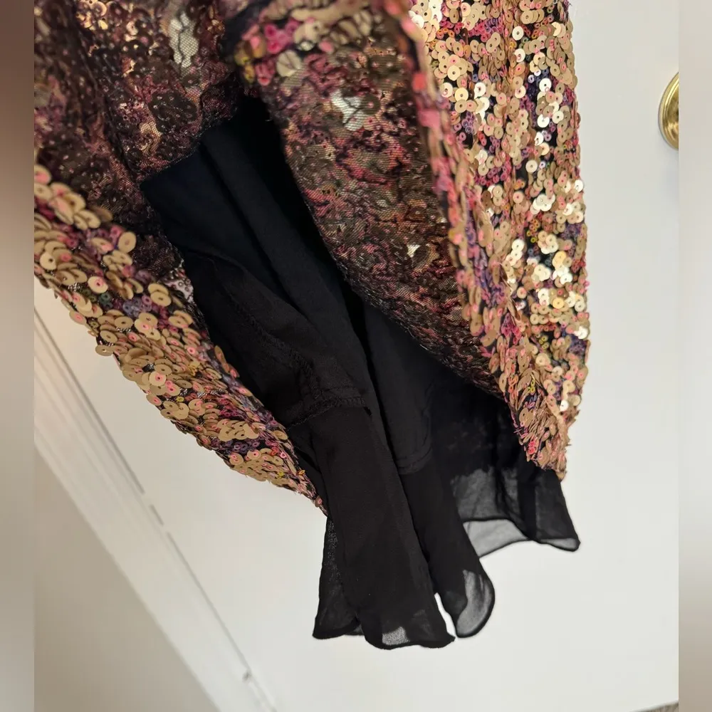 New! Adelyn Rae Sequined Mini Dress Size Medium - Image 9