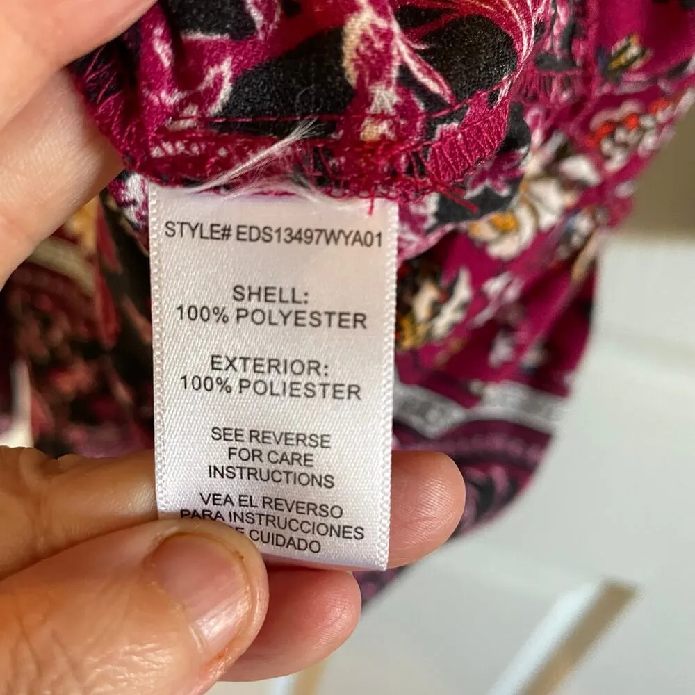 Altar’d State Red Floral Dress size medium - Image 8