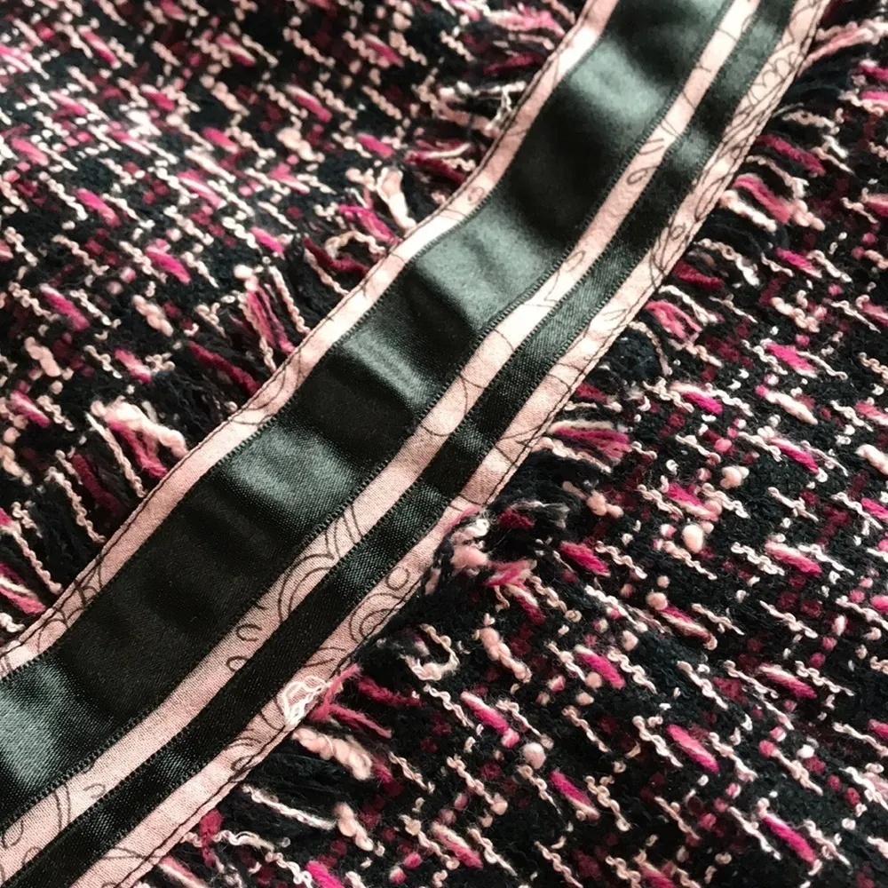 Cynthia Howie for Maggy Botique pink tweed dress Black Size 6 - Image 4