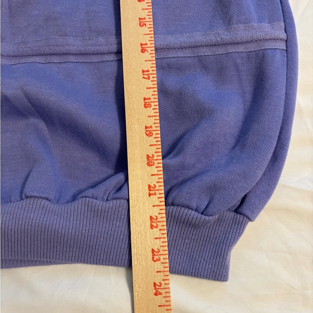 💜 Vintage Active Elements Quilted Sweatshirt | 90s Lilac Lavender Crewneck L Purple Size L - Image 4
