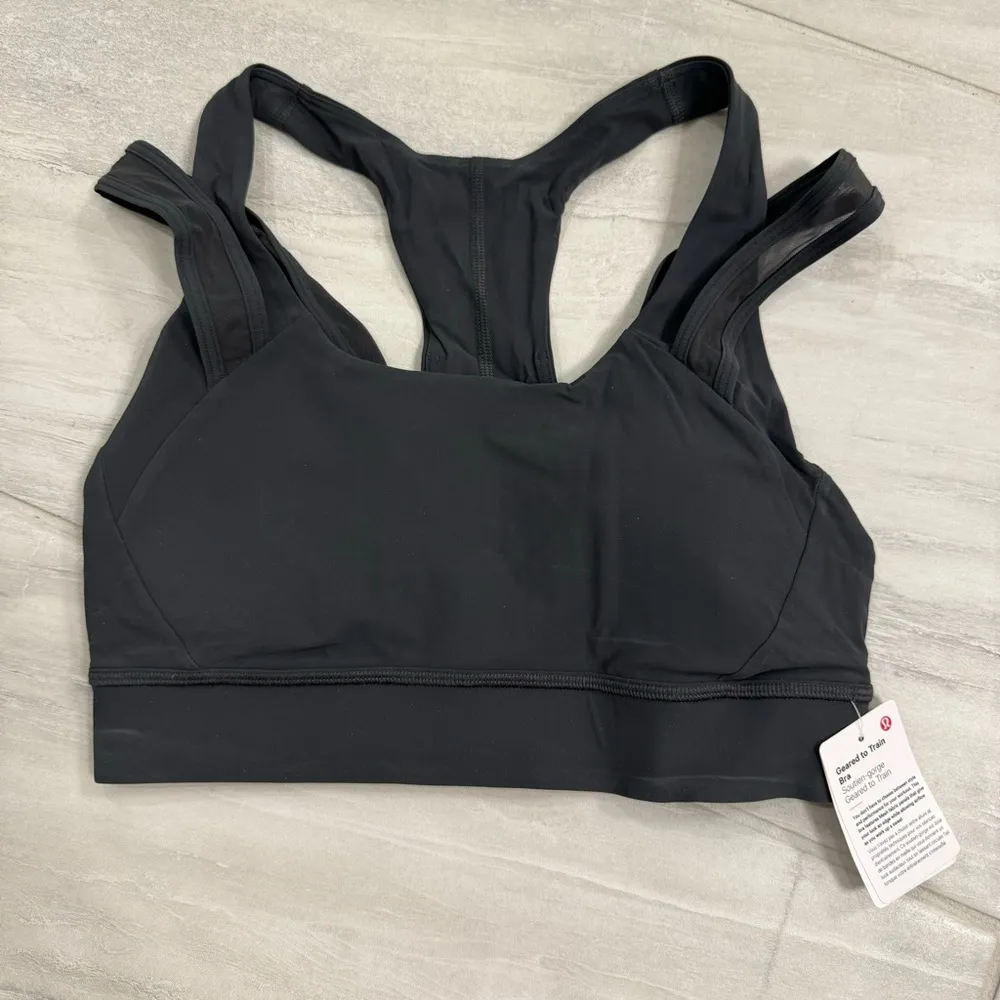 Lululemon | Geared to Train Bra | Color GGRE | Size 4 - Image 4