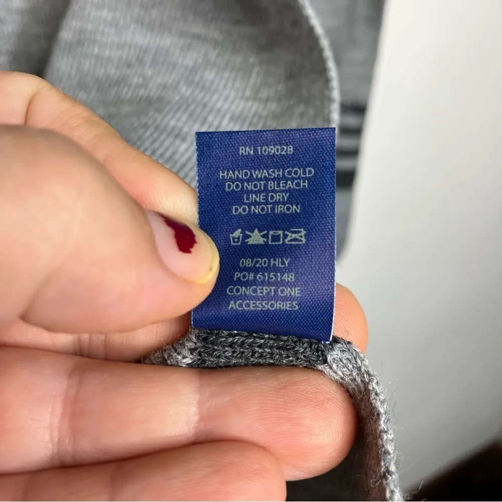 U.S. Polo‎ Assn. gray knit scarf one size - Image 5