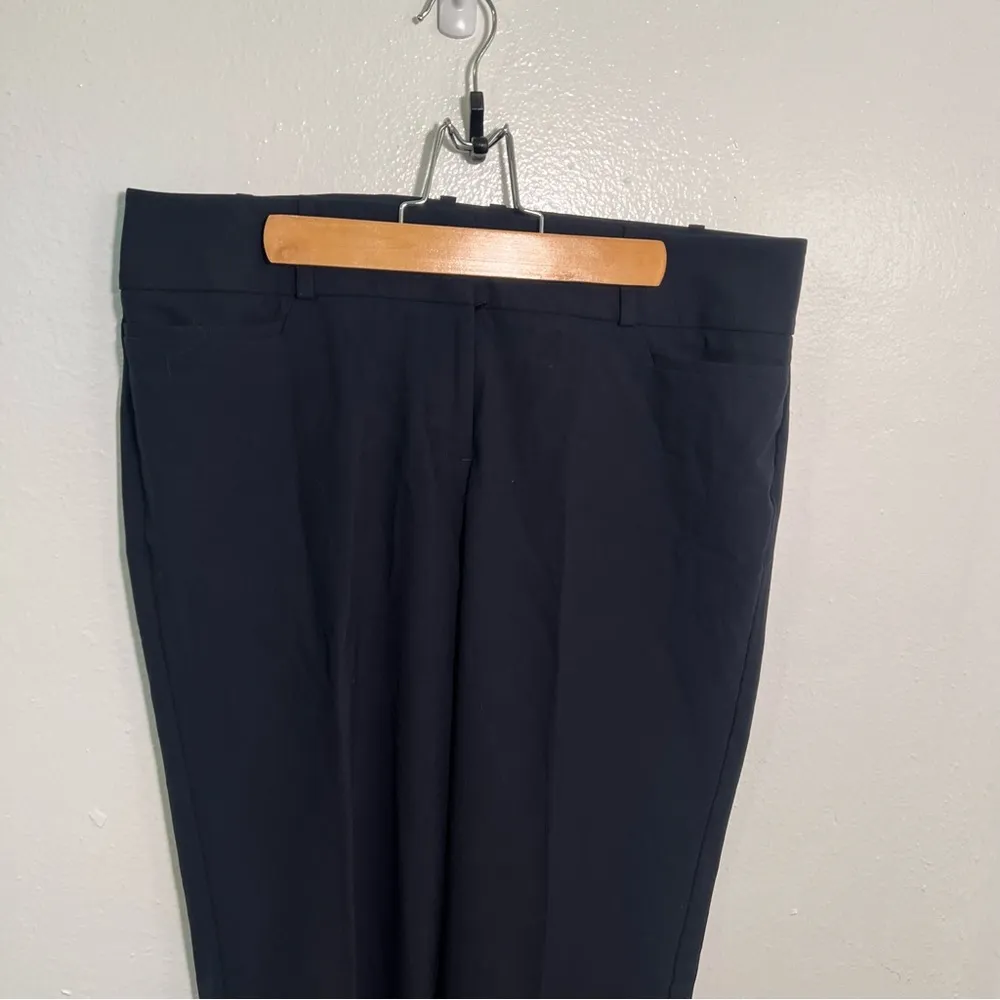 7th Ave Design Studio NYC Modern Straight Leg Pant Navy Blue 8 - Image 3